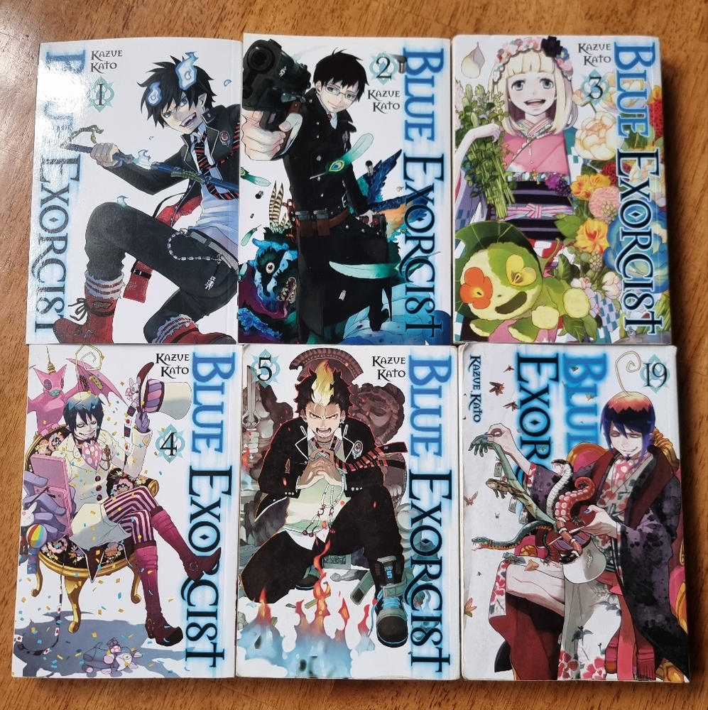 Blue Exorcist Manga Set Of 6 Softcover Books